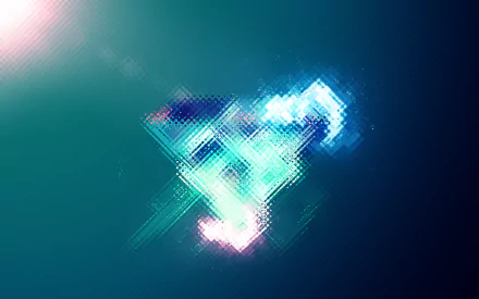 HD desktop wallpaper featuring a vibrant, glowing diamond set against a deep blue and green background, exuding a mesmerizing natural aura.