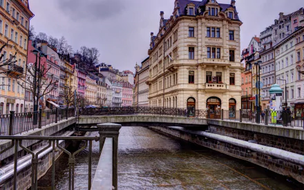  Bridge in Karlovy Vary in the Czech Republic