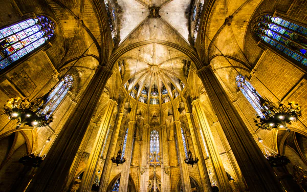  Barcelona Cathedral in Barcelona, Spain