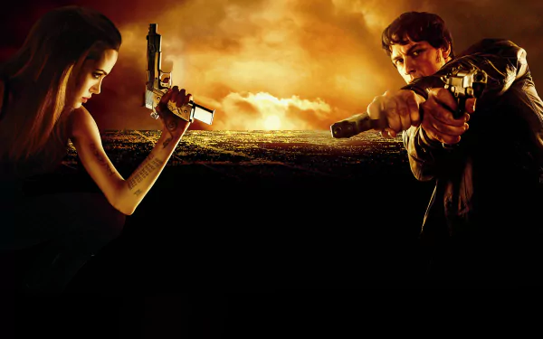 Angelina Jolie movie Wanted HD Desktop Wallpaper | Background Image