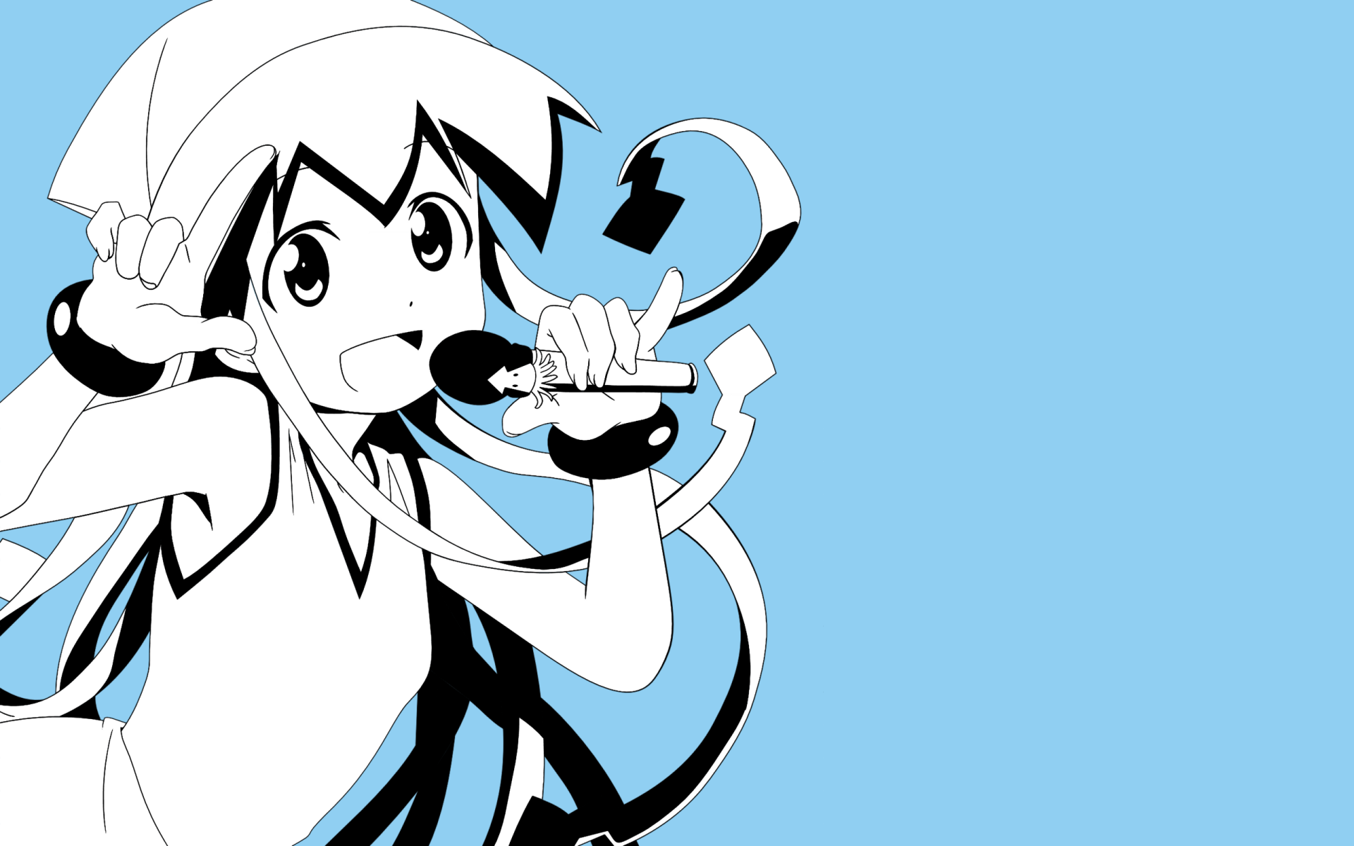 Download Ika Musume Anime Squid Girl HD Wallpaper