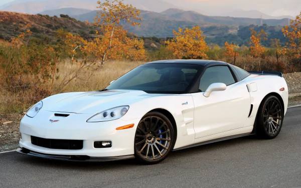 car white car Chevrolet Corvette Chevrolet vehicle Chevrolet Corvette ZR1 HD Desktop Wallpaper | Background Image