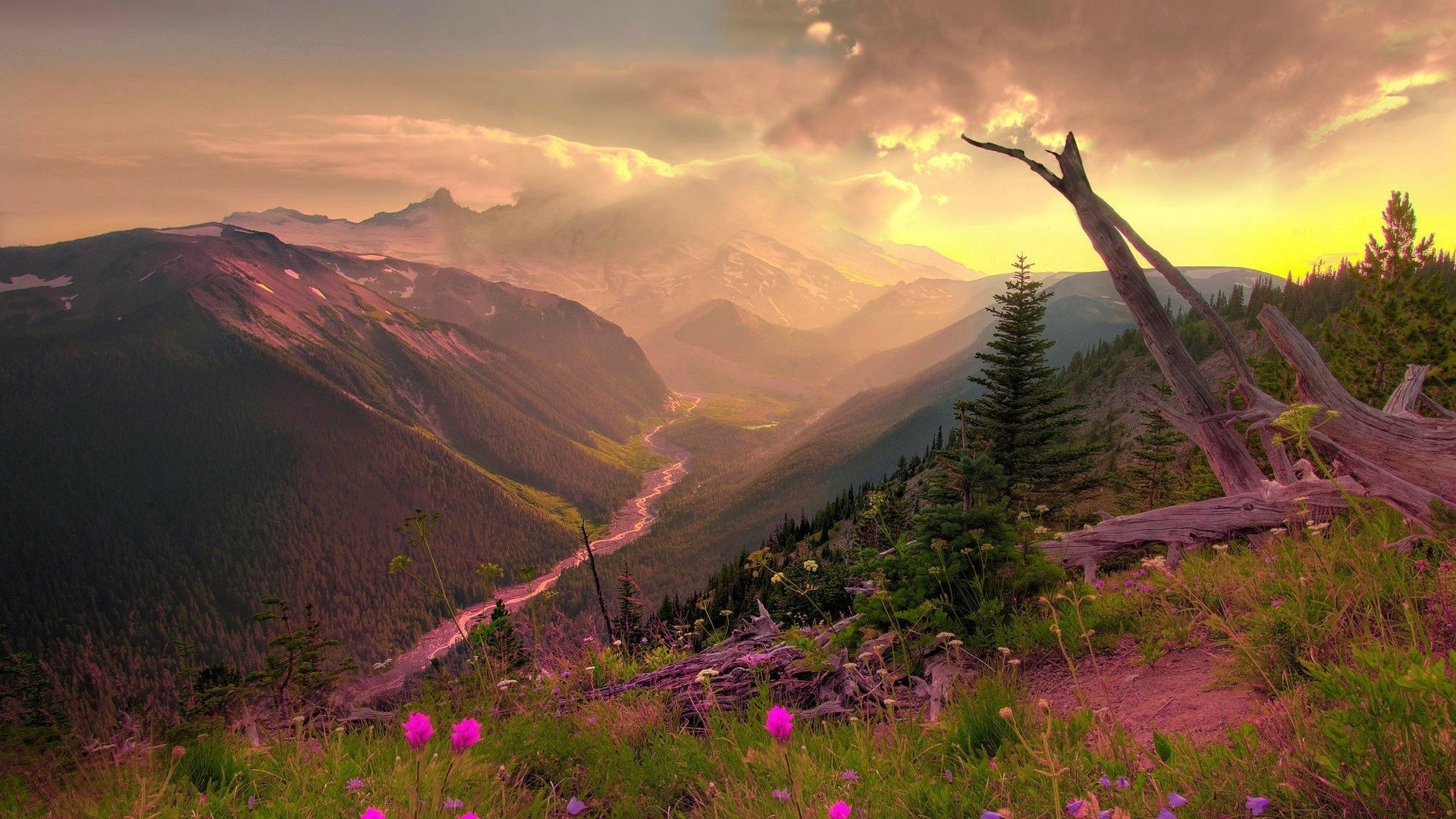 Mountain Landscape In Spring Hd Wallpaper Background Image 1920x1080 Id 691339 Wallpaper Abyss