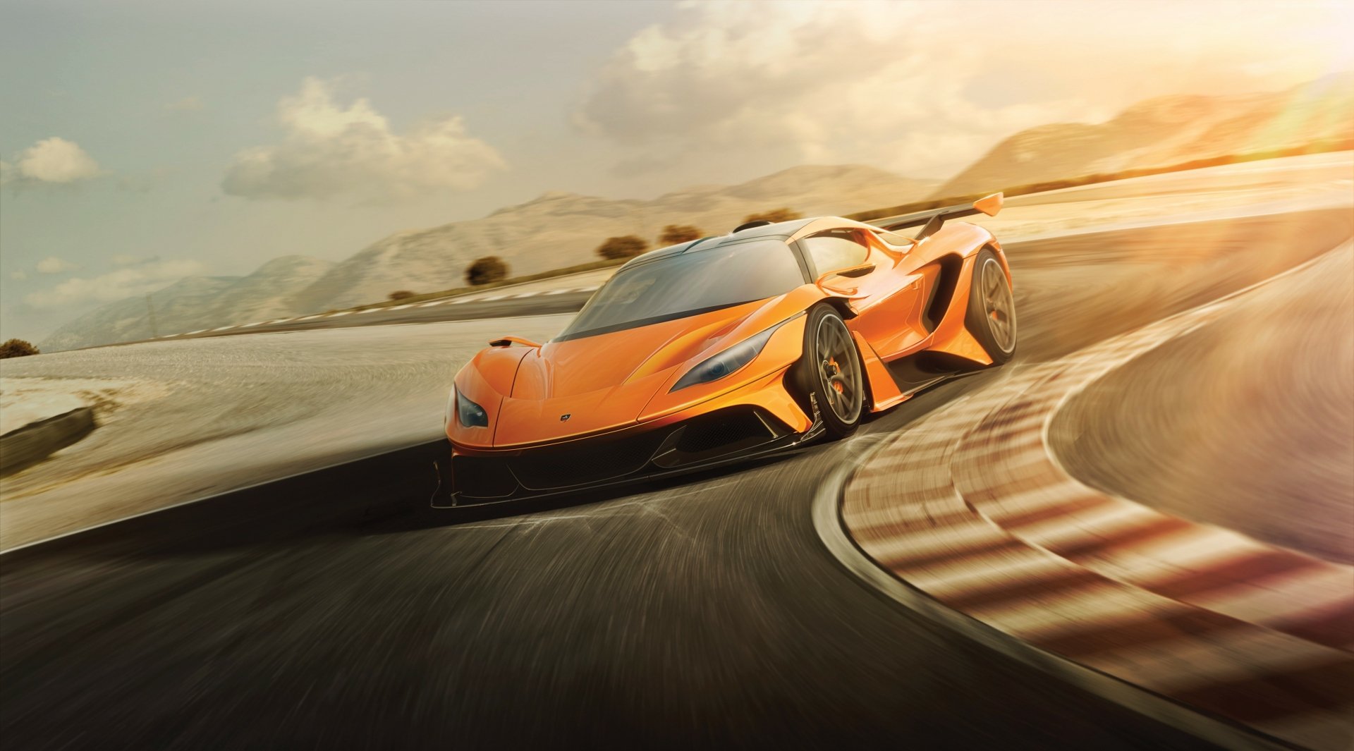 Download Orange Car Concept Car Supercar Vehicle Apollo Arrow 4k Ultra HD Wallpaper