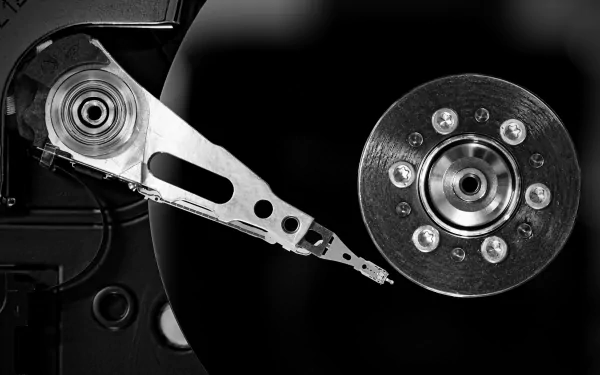 Black & White technology hard disk drive HD Desktop Wallpaper | Background Image