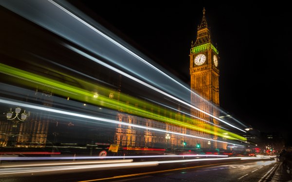 Hecho por el hombre Big Ben Monumentos London Noche Tower Time-Lapse Reino Unido Monumento Fondo de pantalla HD | Fondo de Escritorio