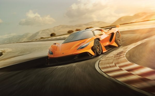Vehicles Apollo Arrow Supercar Concept Car Orange Car HD Wallpaper | Background Image