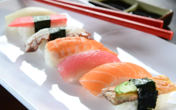 fish Japanese food food sushi HD Desktop Wallpaper | Background Image