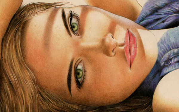 green eyes face close-up blonde actress Celebrity Isabel Lucas HD Desktop Wallpaper | Background Image