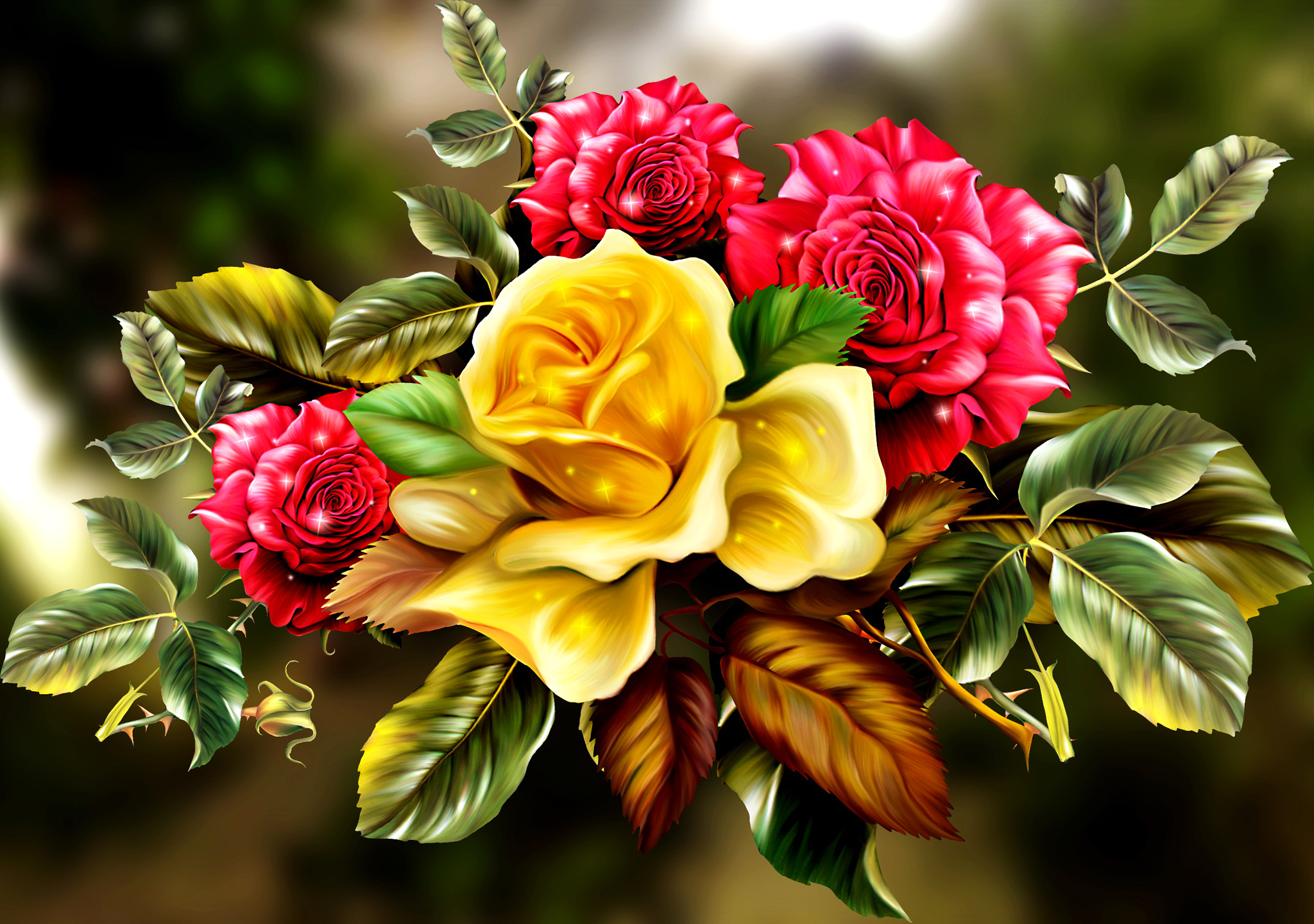 Artistic Rose HD Wallpaper | Background Image