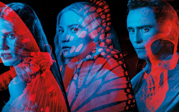 Jessica Chastain Mia Wasikowska Tom Hiddleston movie Crimson Peak HD Desktop Wallpaper | Background Image