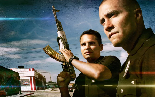 cop Michael Peña Jake Gyllenhaal movie End Of Watch HD Desktop Wallpaper | Background Image