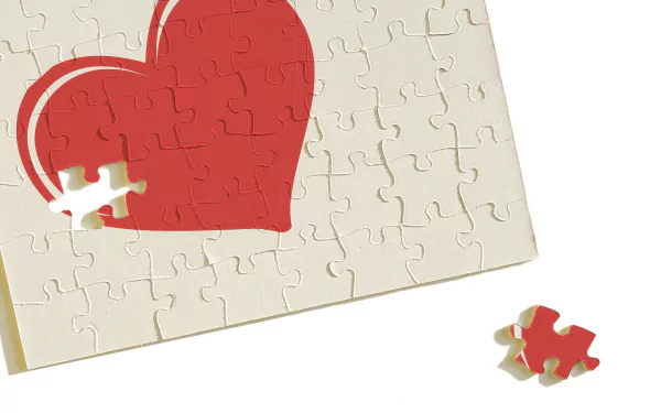 love heart man made puzzle HD Desktop Wallpaper | Background Image