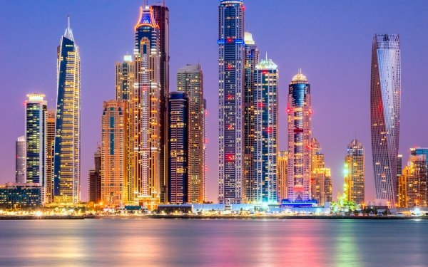 Man Made Dubai Cities United Arab Emirates Skyscraper Building City Cityscape HD Wallpaper | Background Image