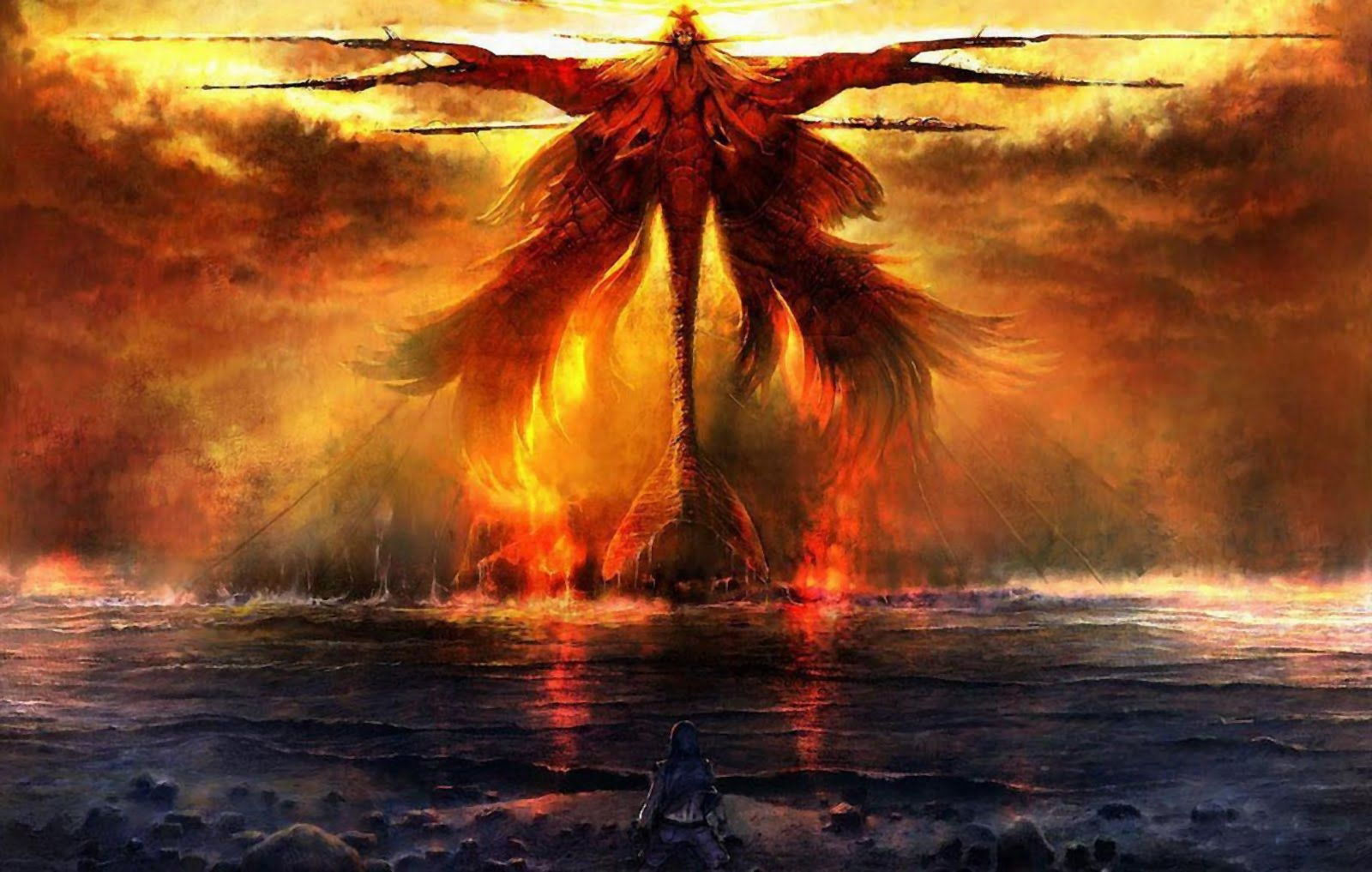 Phoenix Rising From The Ashes Wallpaper And Background Image 1600x1017