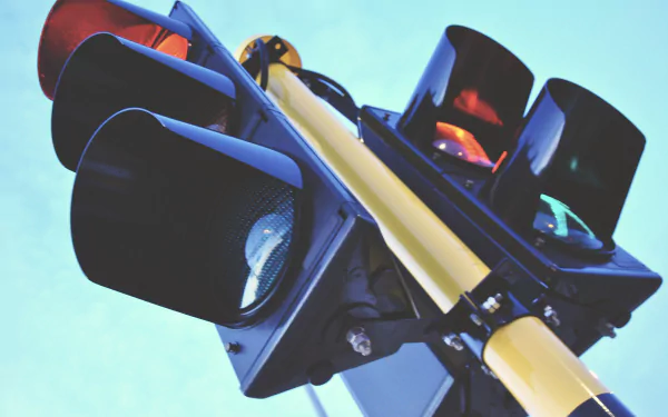traffic light close-up man made street light HD Desktop Wallpaper | Background Image