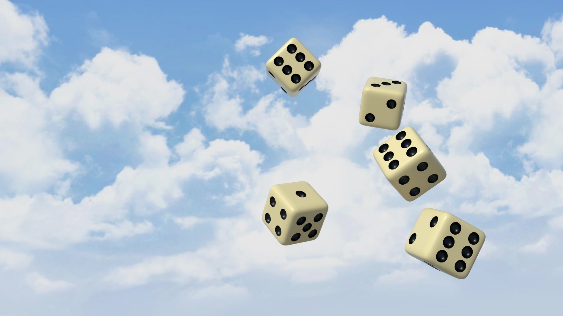 Download Cloud Sky Man Made Dice 4k Ultra HD Wallpaper