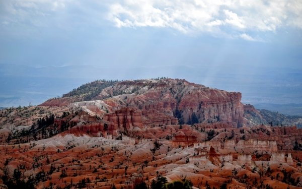Earth Bryce Canyon National Park National Park Utah USA Sunbeam Cloud Nature Canyon Cliff HD Wallpaper | Background Image