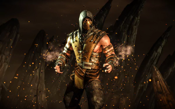 Scorpion (Mortal Kombat) video game Mortal Kombat X HD Desktop Wallpaper | Background Image