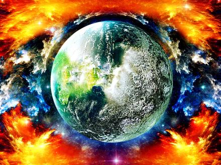  Planet in Colorful Space by Lemmy-X