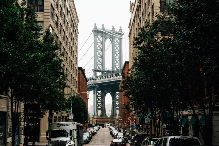 Manhattan Bridge man made New York HD Desktop Wallpaper | Background Image