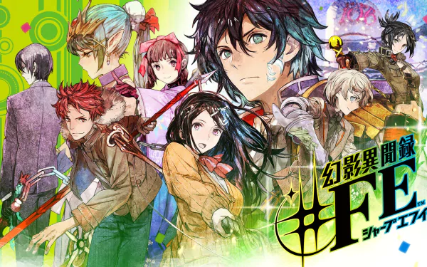 HD desktop wallpaper featuring characters from Tokyo Mirage Sessions #FE with a vibrant, artistic backdrop.