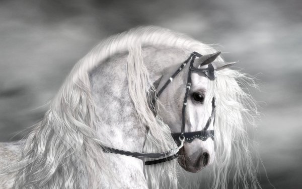 Animal Horse White HD Wallpaper | Background Image
