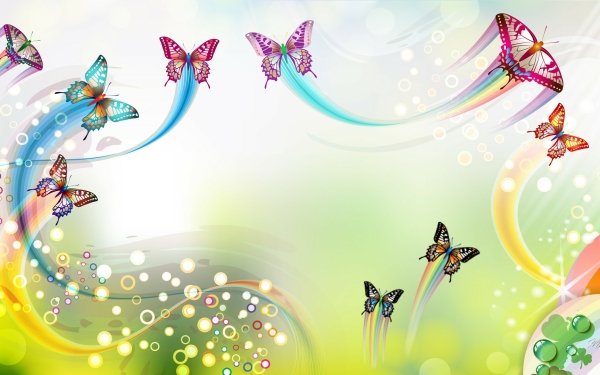 Artistic Butterfly Colors Spring Pastel HD Wallpaper | Background Image
