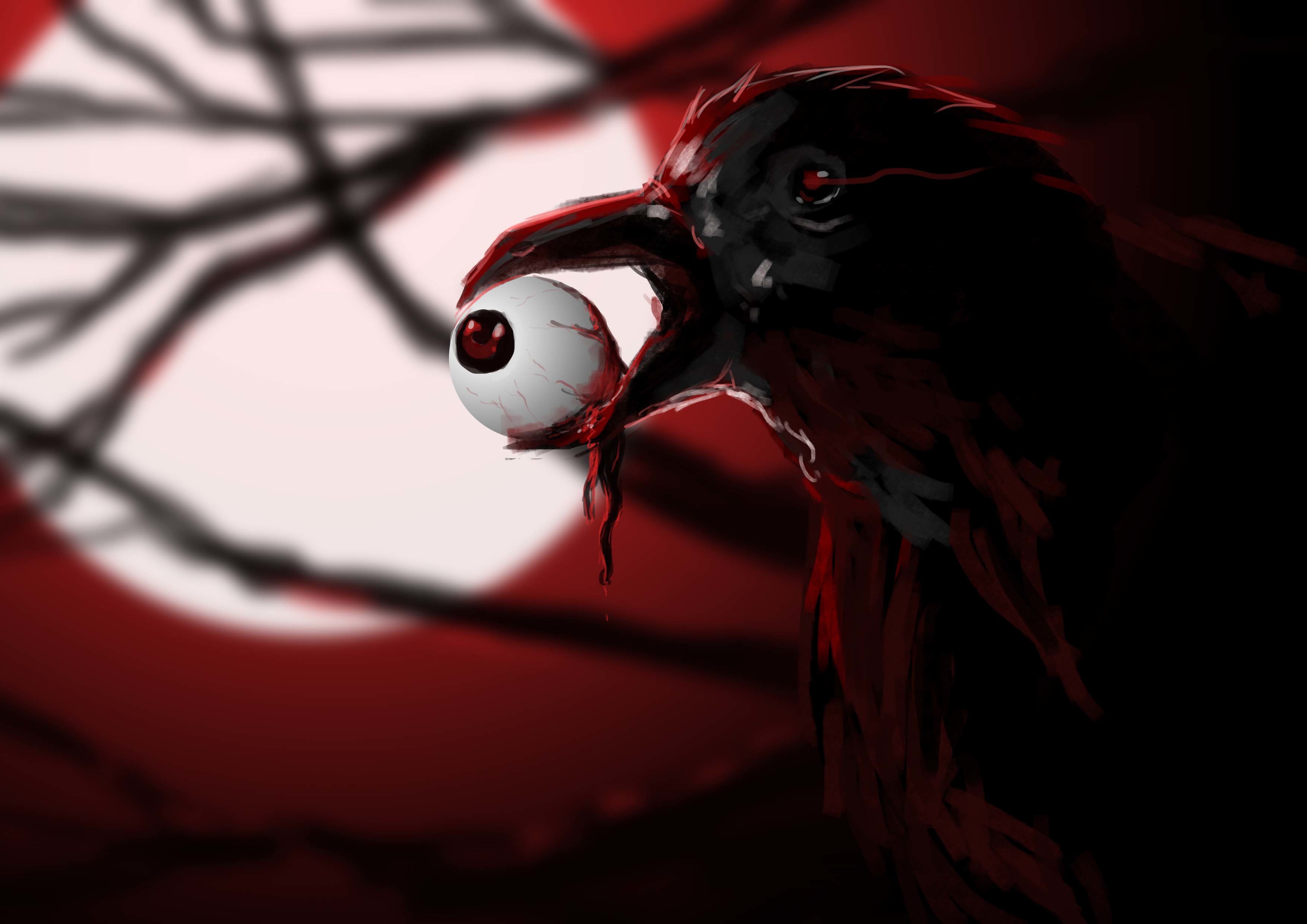 Raven with Eyeball