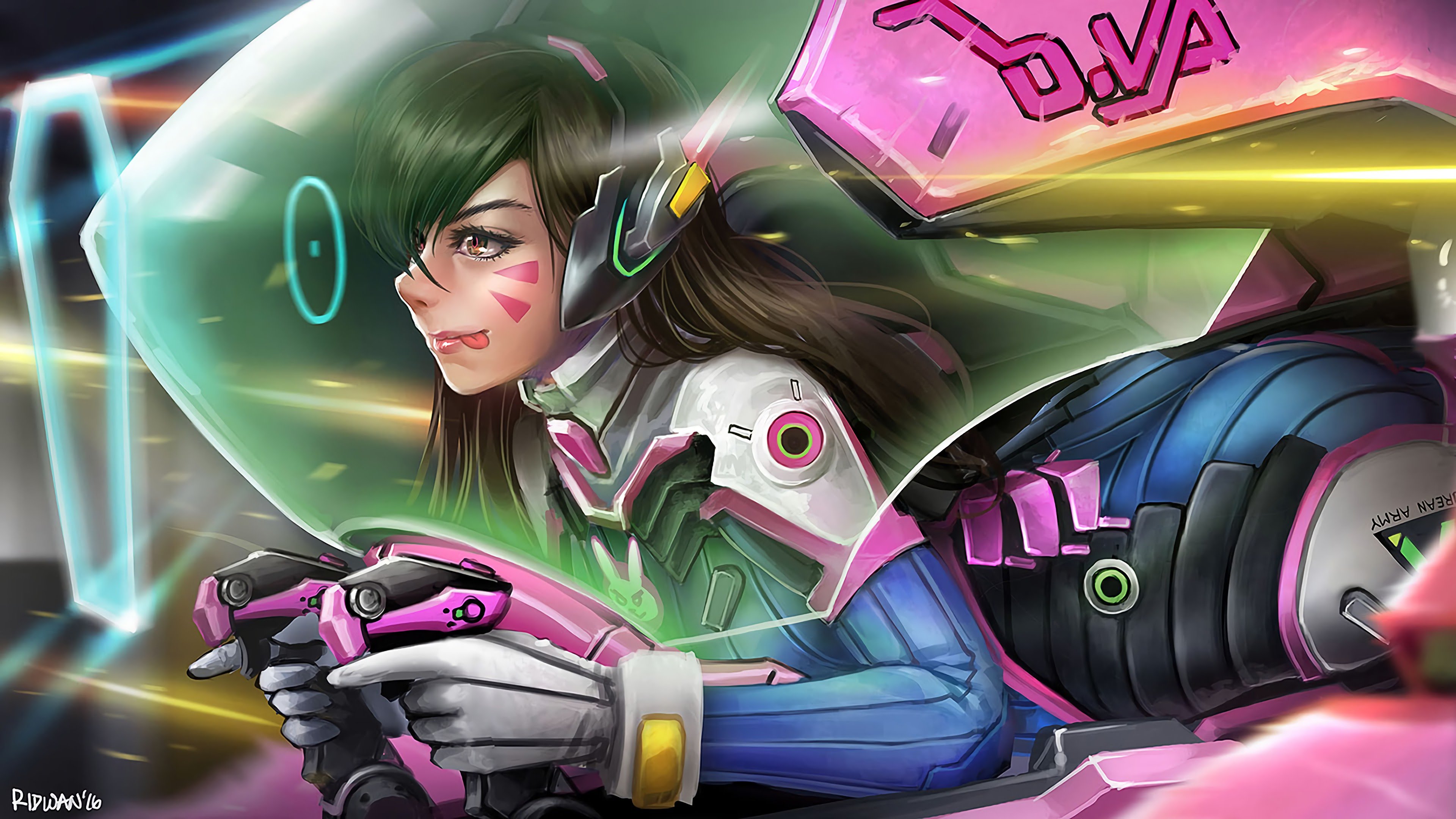 Video wallpaper Play of the gameoverwatch dva