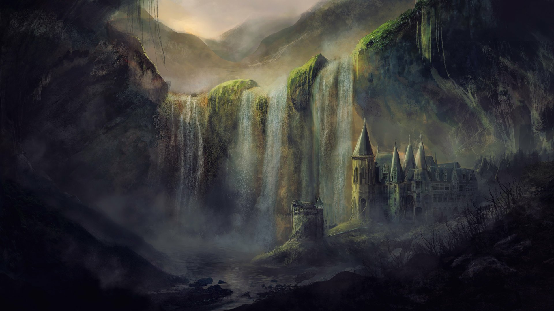 Download Fantasy Landscape Fantasy Landscape HD Wallpaper by Edouard ...