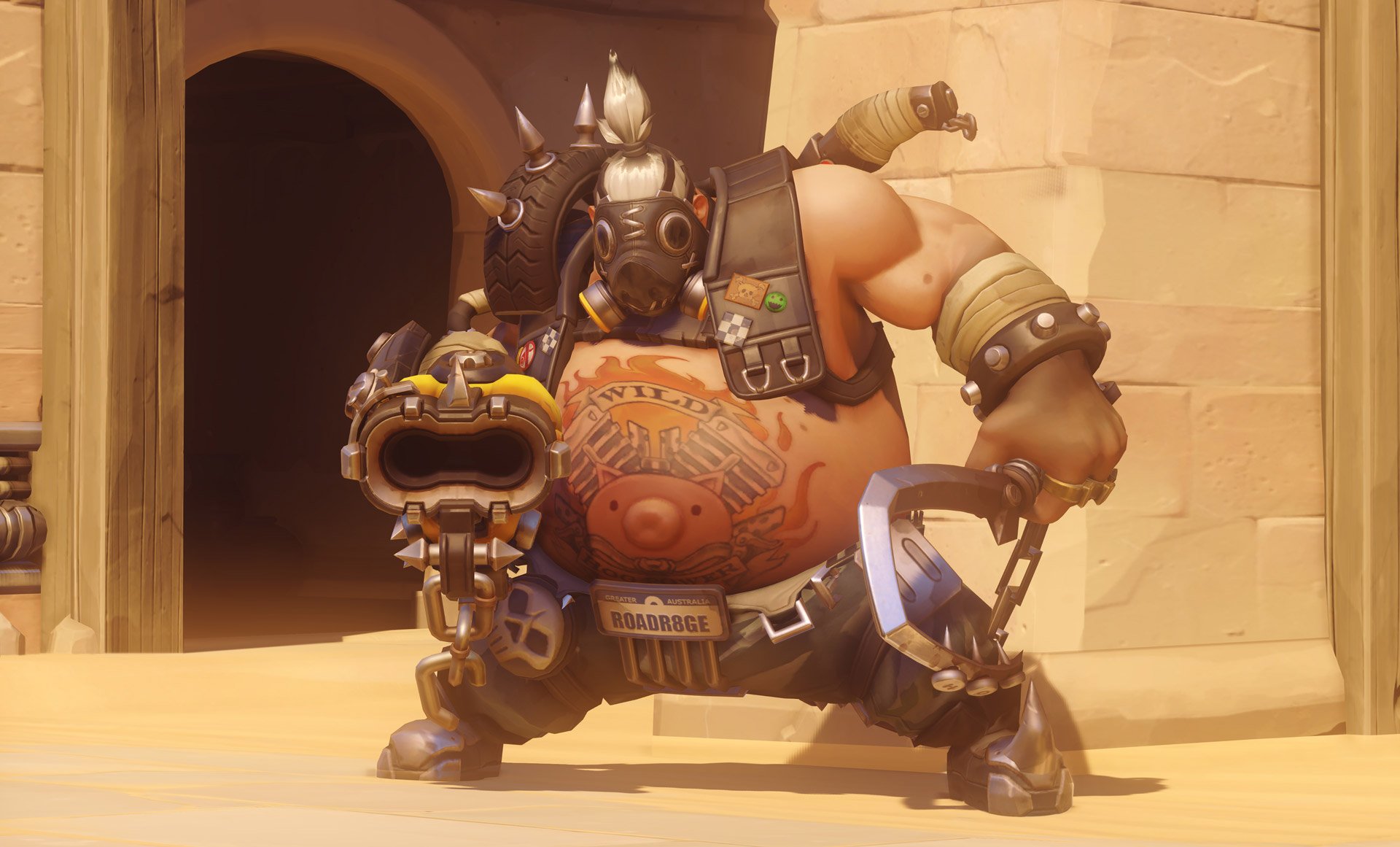 Download Roadhog (Overwatch) Video Game Overwatch HD Wallpaper