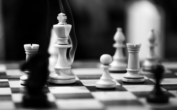 Man Made Chess Black & White HD Wallpaper | Background Image