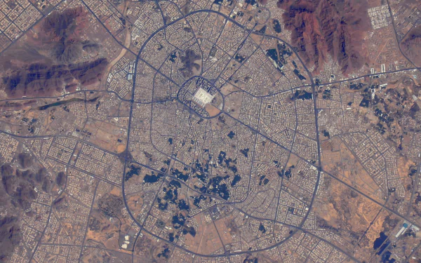 cityscape city Saudi Arabia Medina photography aerial HD Desktop Wallpaper | Background Image