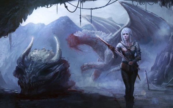 Video Game The Witcher 3: Wild Hunt The Witcher Dragon Ciri HD Wallpaper | Background Image