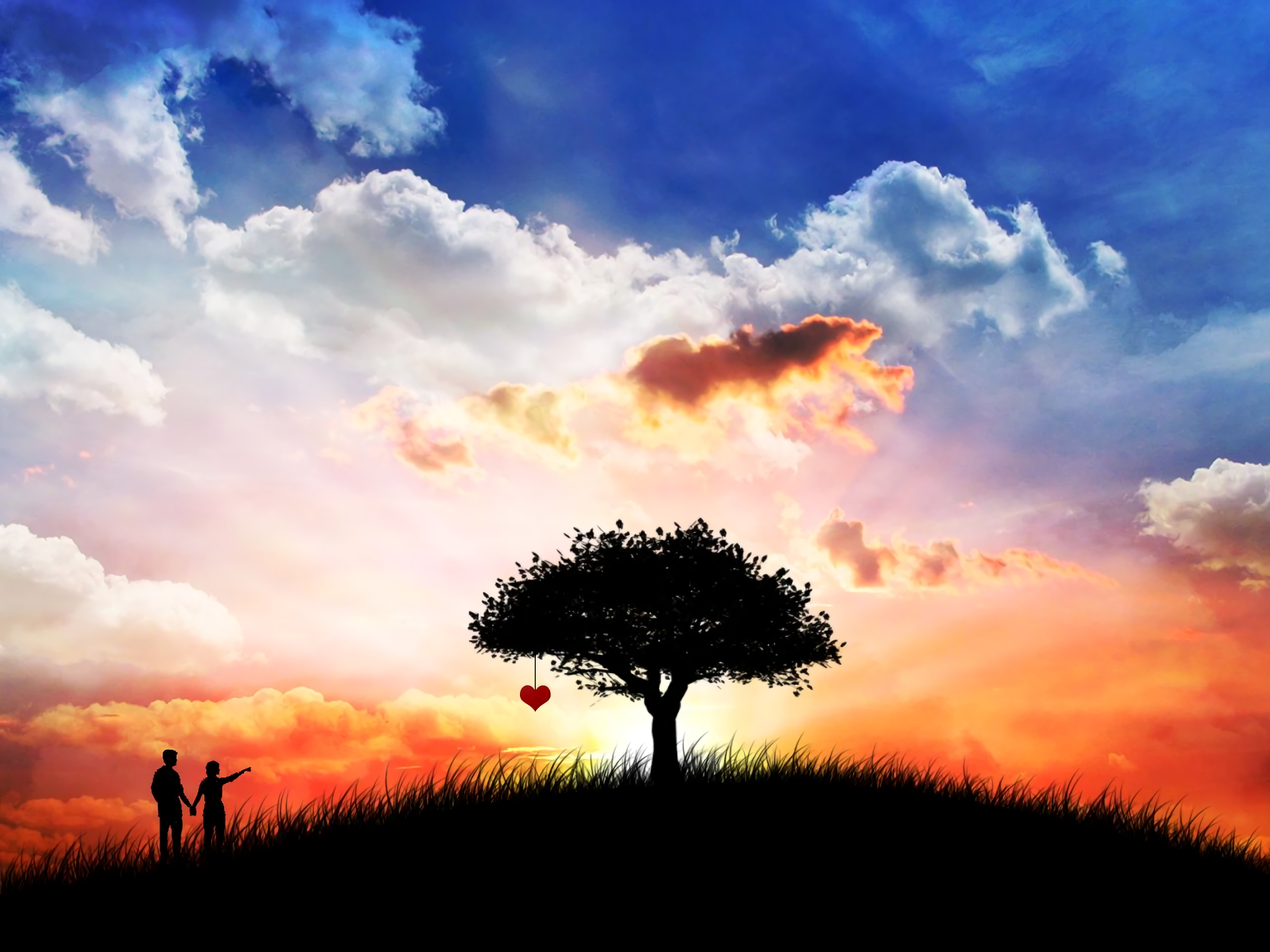 Artistic Love In The Sky A Romantic HD Wallpaper Thumb 1920 708403
