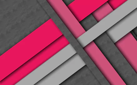 Abstract HD PC desktop wallpaper featuring geometric stripes and intersecting lines in shades of pink, gray, and black, creating a modern and dynamic composition.