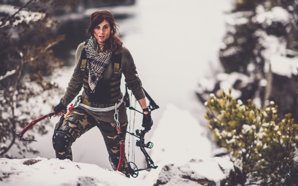 Women Cosplay Rise of the Tomb Raider Tomb Raider Lara Croft HD Wallpaper | Background Image