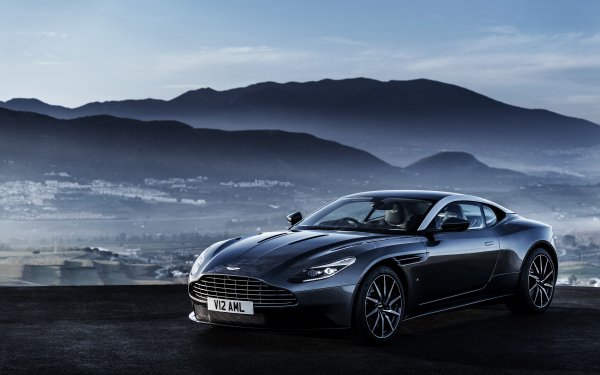 Vehicles Aston Martin DB11 Aston Martin Supercar Cat Black Car HD Wallpaper | Background Image