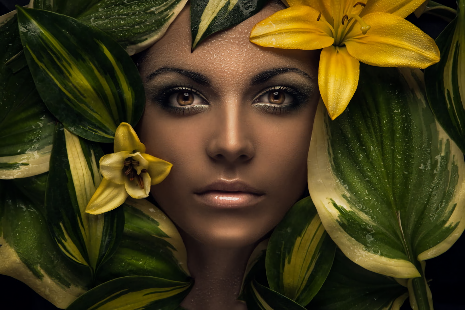 Women Face HD Wallpaper by Evgeni Kolesnik