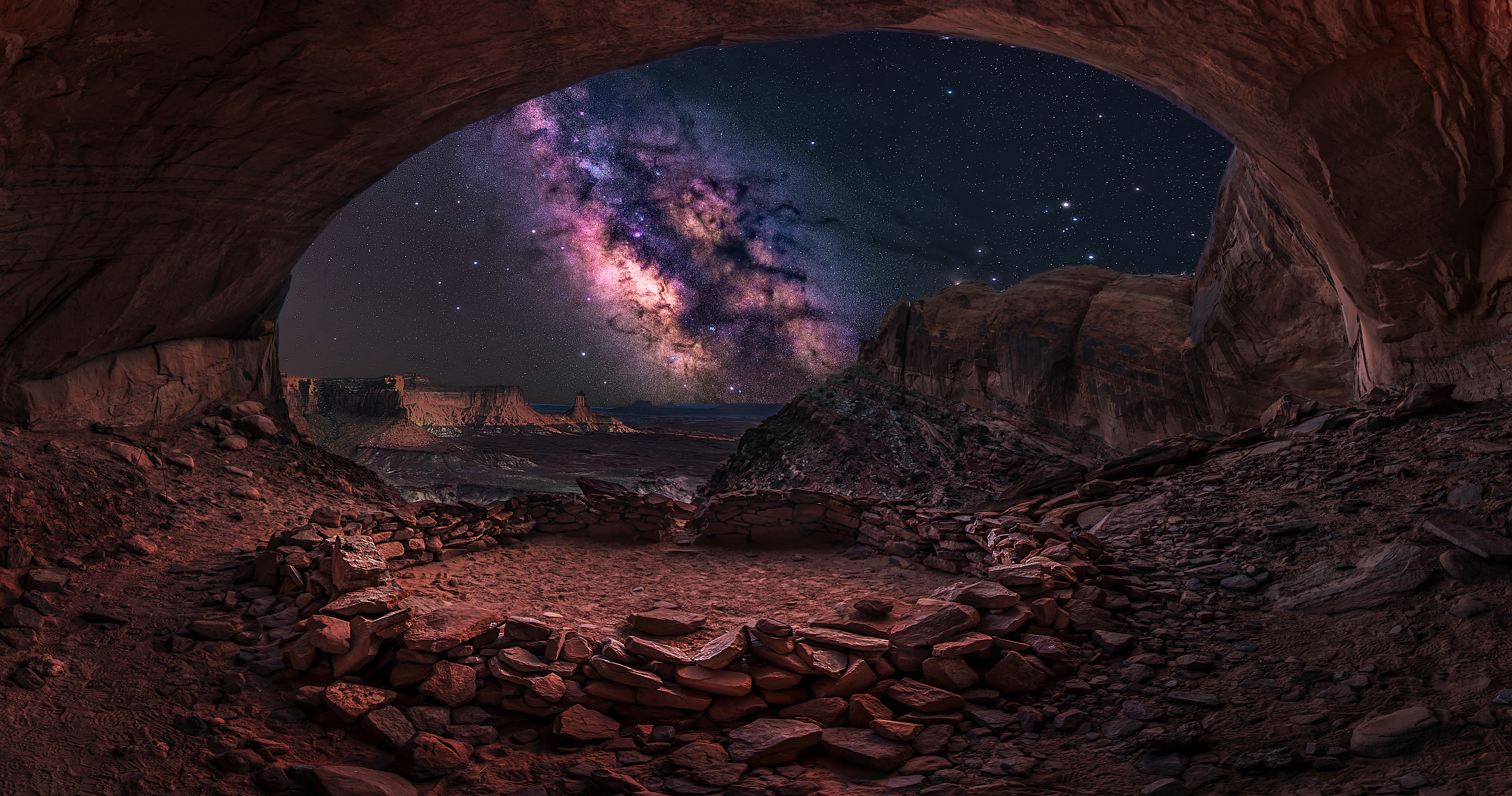 View of Milky Way from Ocean Cave by Taylor Franta