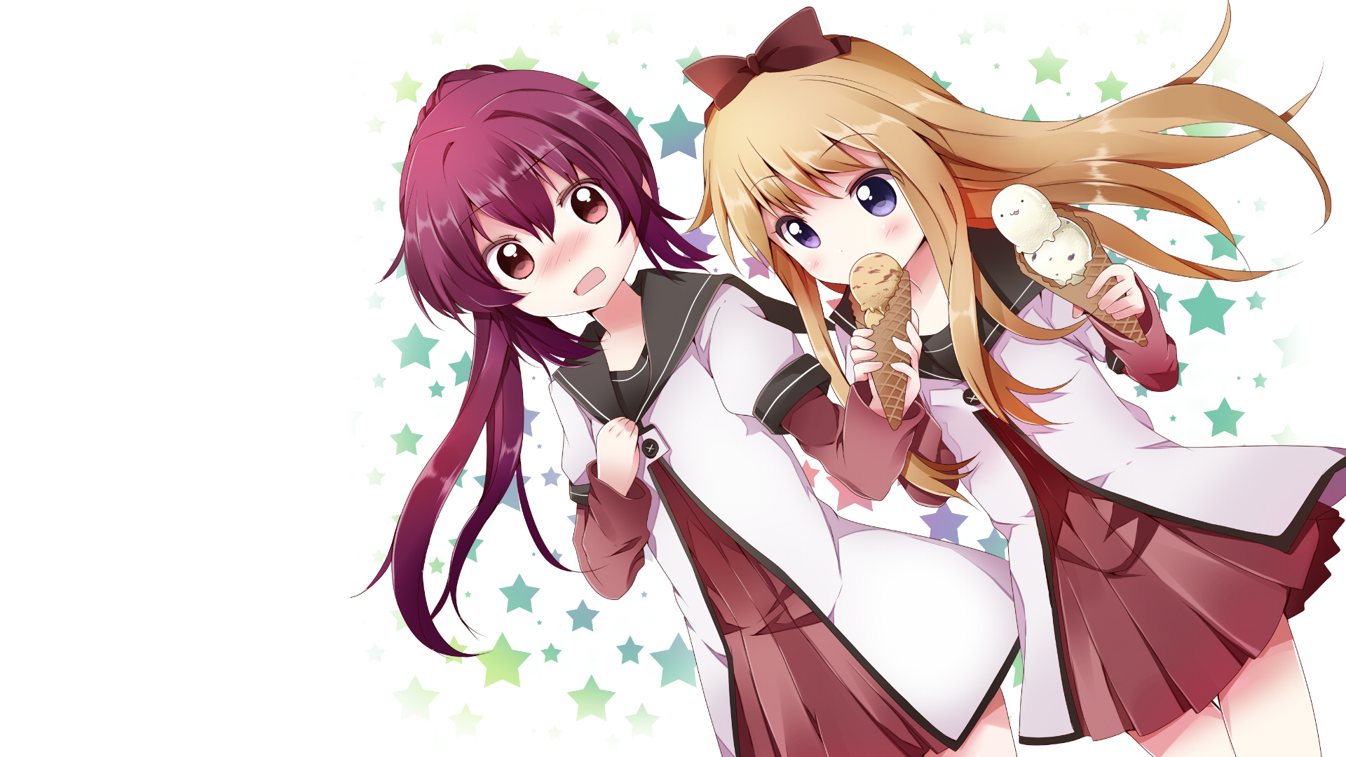 Download Kyōko Toshinō Ayano Sugiura Anime Yuruyuri Hd Wallpaper By Mishima Kurone 0641