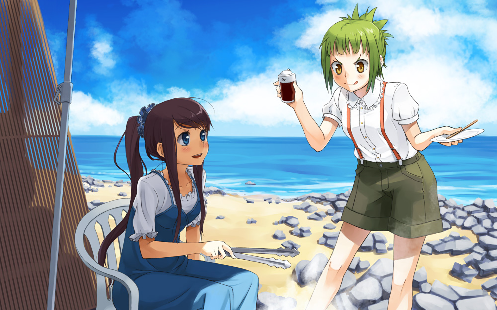 Download Futaba Ooki Hikari Kohinata Anime Amanchu! HD Wallpaper