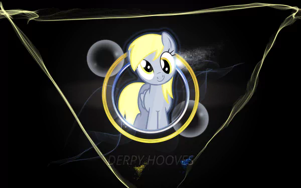 Derpy Hooves Duo Neon Wallpaper