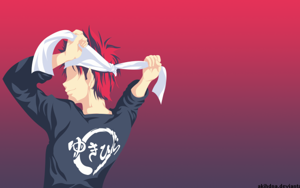 Anime Food Wars: Shokugeki no Soma Sōma Yukihira Minimalist HD Wallpaper | Background Image