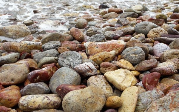 Nature Stone Shoreline HD Wallpaper | Background Image
