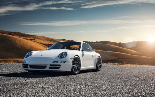 car white car Porsche vehicle Porsche 997 HD Desktop Wallpaper | Background Image