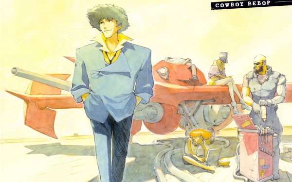 Anime Cowboy Bebop Spike Spiegel Faye Valentine Jet Black Edward HD Wallpaper | Background Image