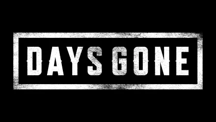 A sleek HD wallpaper featuring the Days Gone logo against a black background, designed for fans of the video game.