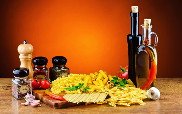 pasta oil food still life HD Desktop Wallpaper | Background Image